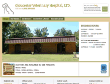 Tablet Screenshot of gloucestervet.com
